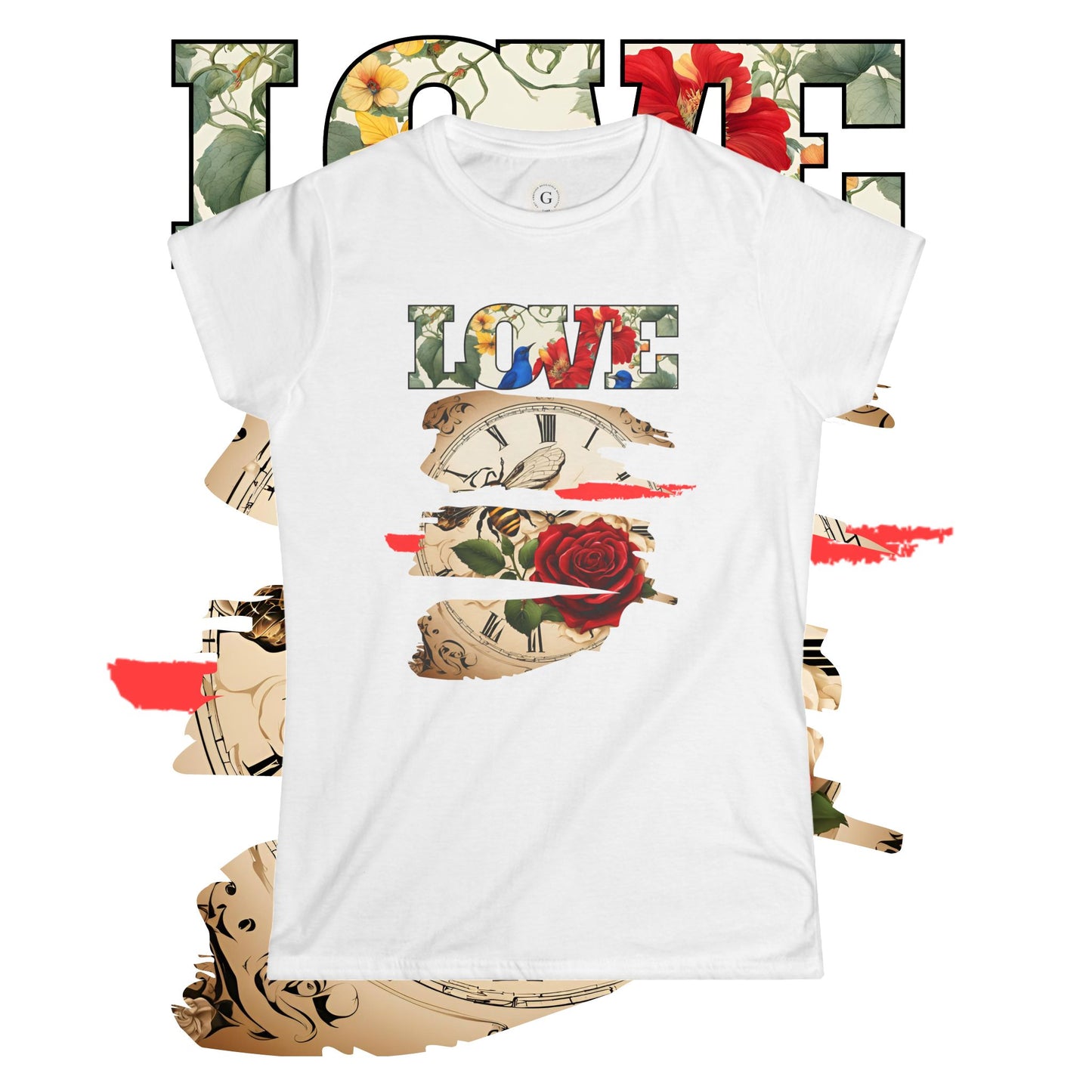 Women's Tee - Love & Time Graphic Tee