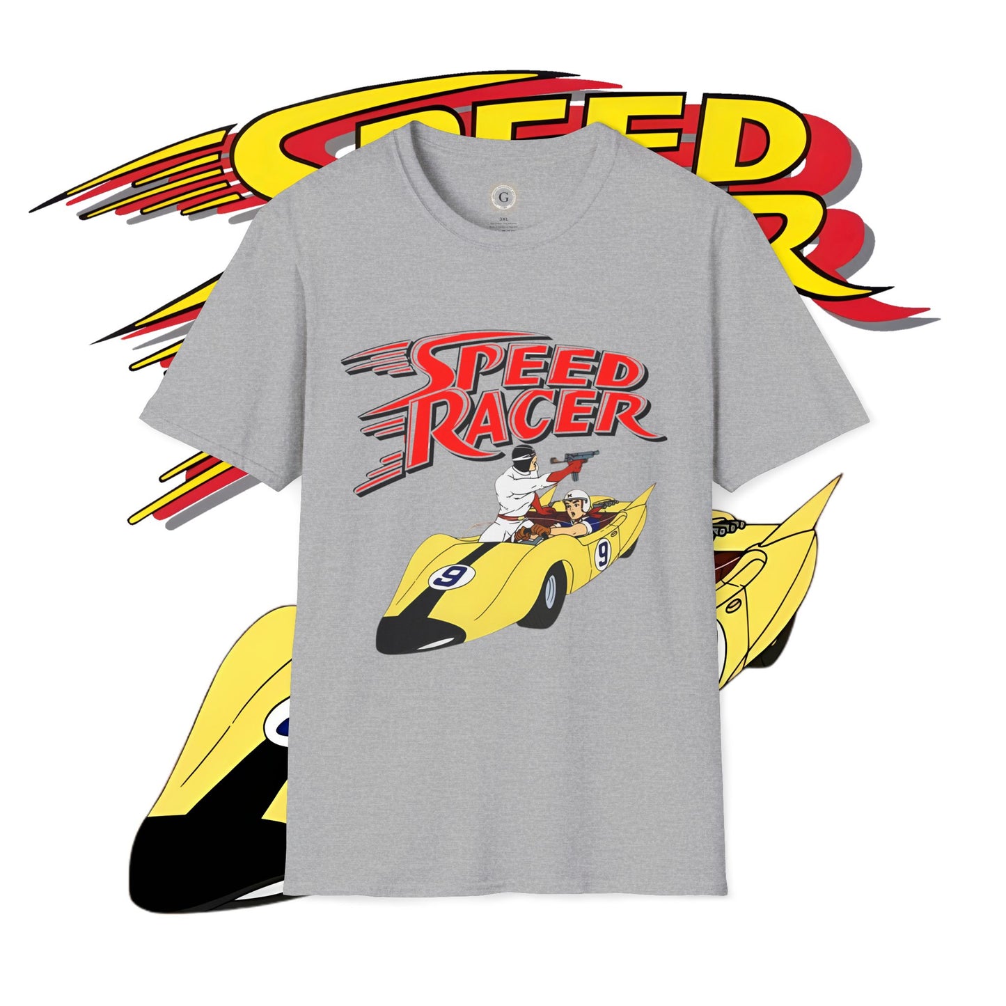 Speed Racer - Racer X - Shooting Star Unisex Softstyle T-Shirt