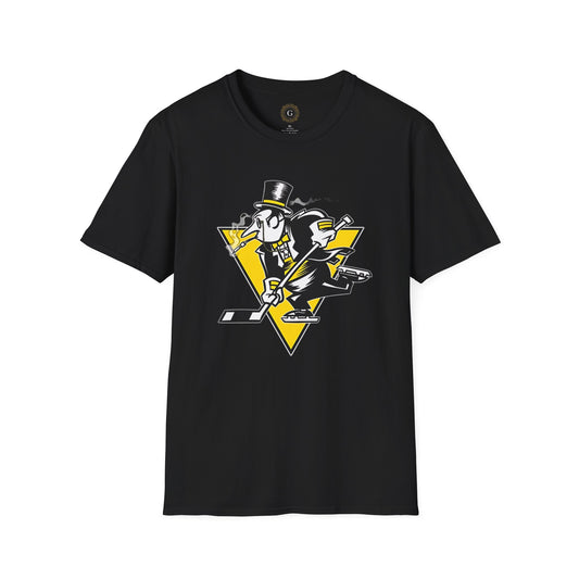 Graphic T-Shirt: DC's Batman Villain Penguin Pittsburgh Penguins Logo Mashup