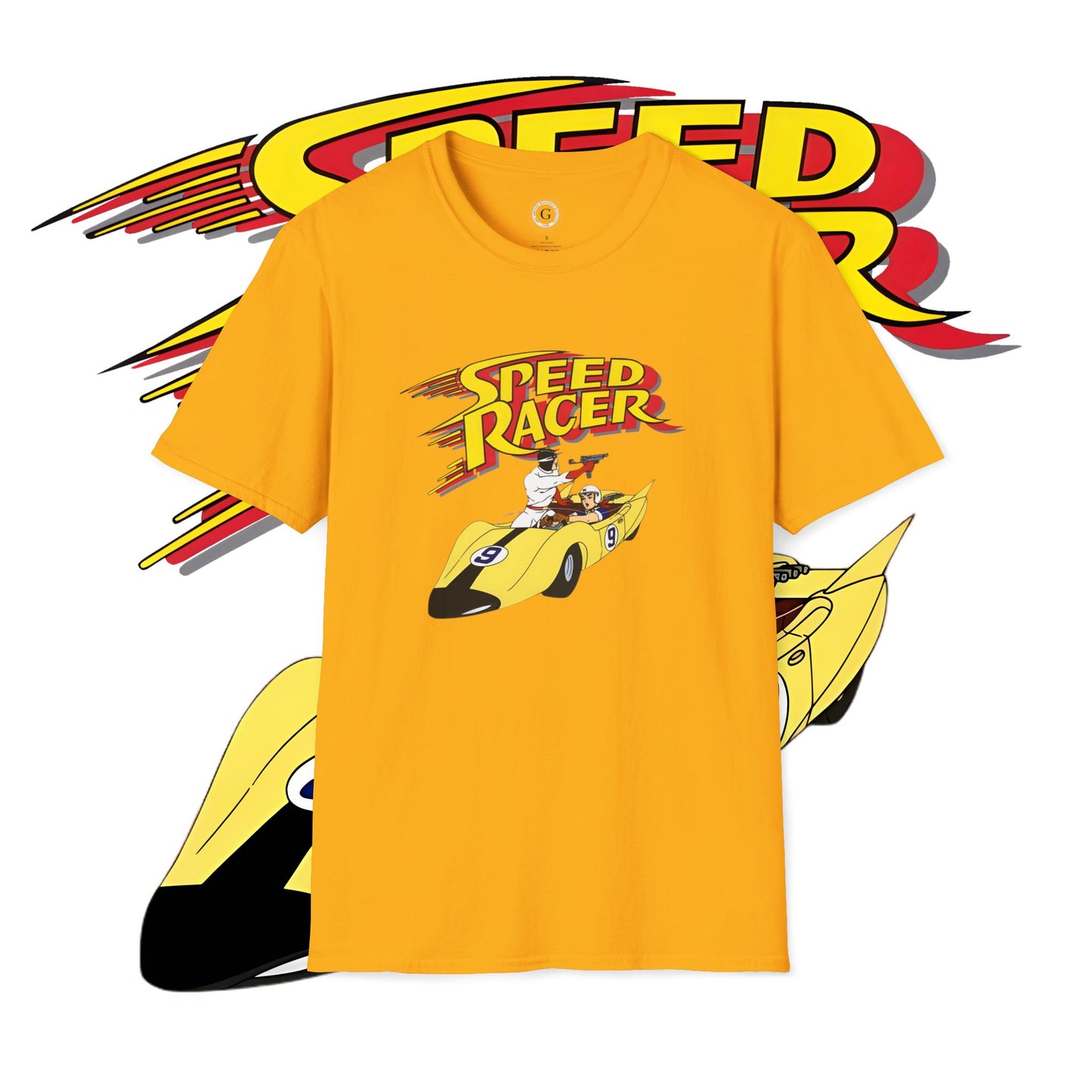 Speed Racer - Racer X - Shooting Star Unisex Softstyle T-Shirt