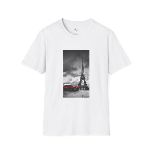 Eiffel Tower Color Pop Graphic Tee Unisex Softstyle T-Shirt