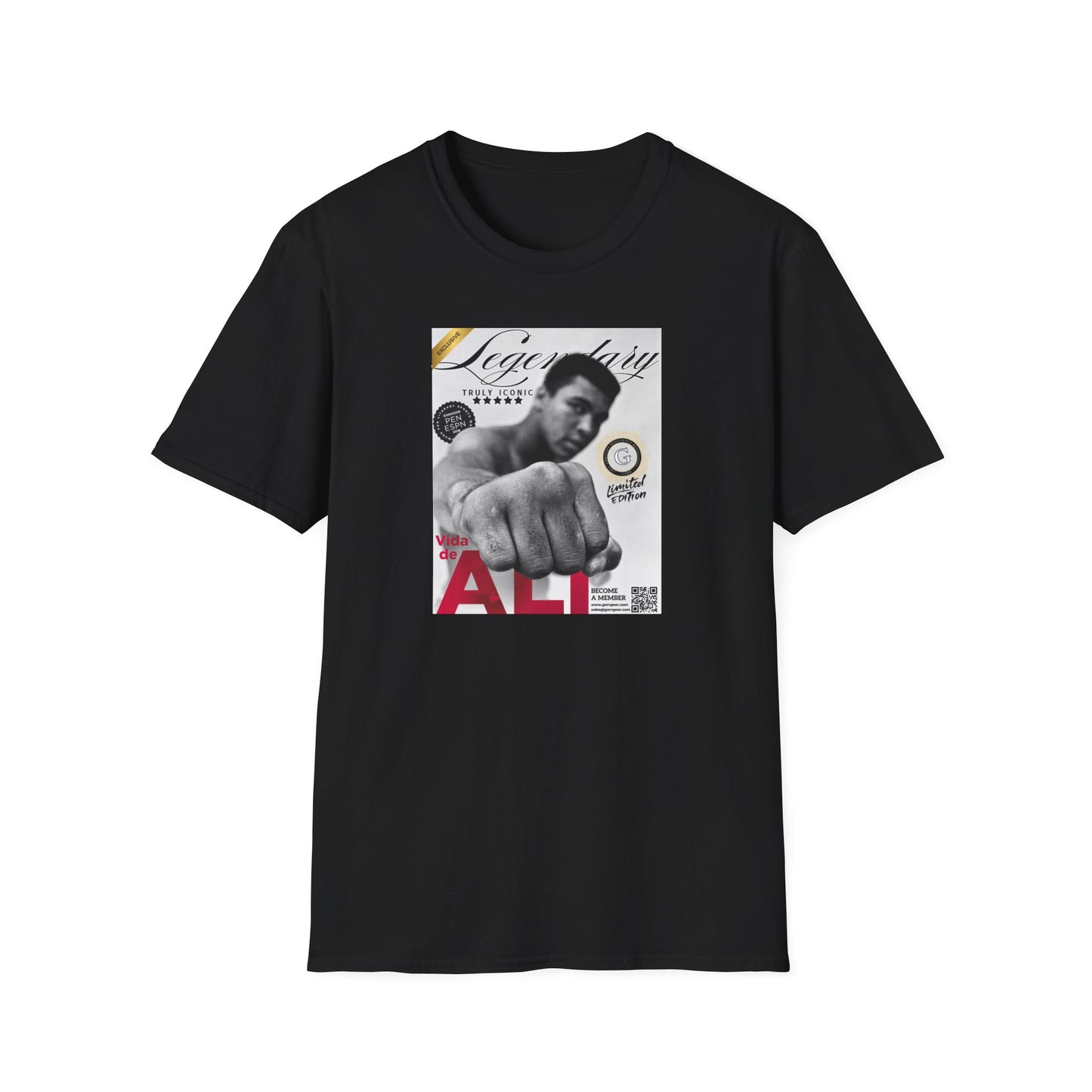 Muhammad Ali Legendary Softstyle T-Shirt Exclusive by Garr Gear